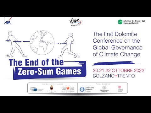THE FIRST DOLOMITE CONFERENCE ON THE GLOBAL GOVERNANCE OF CLIMATE CHANGE - 22 ottobre