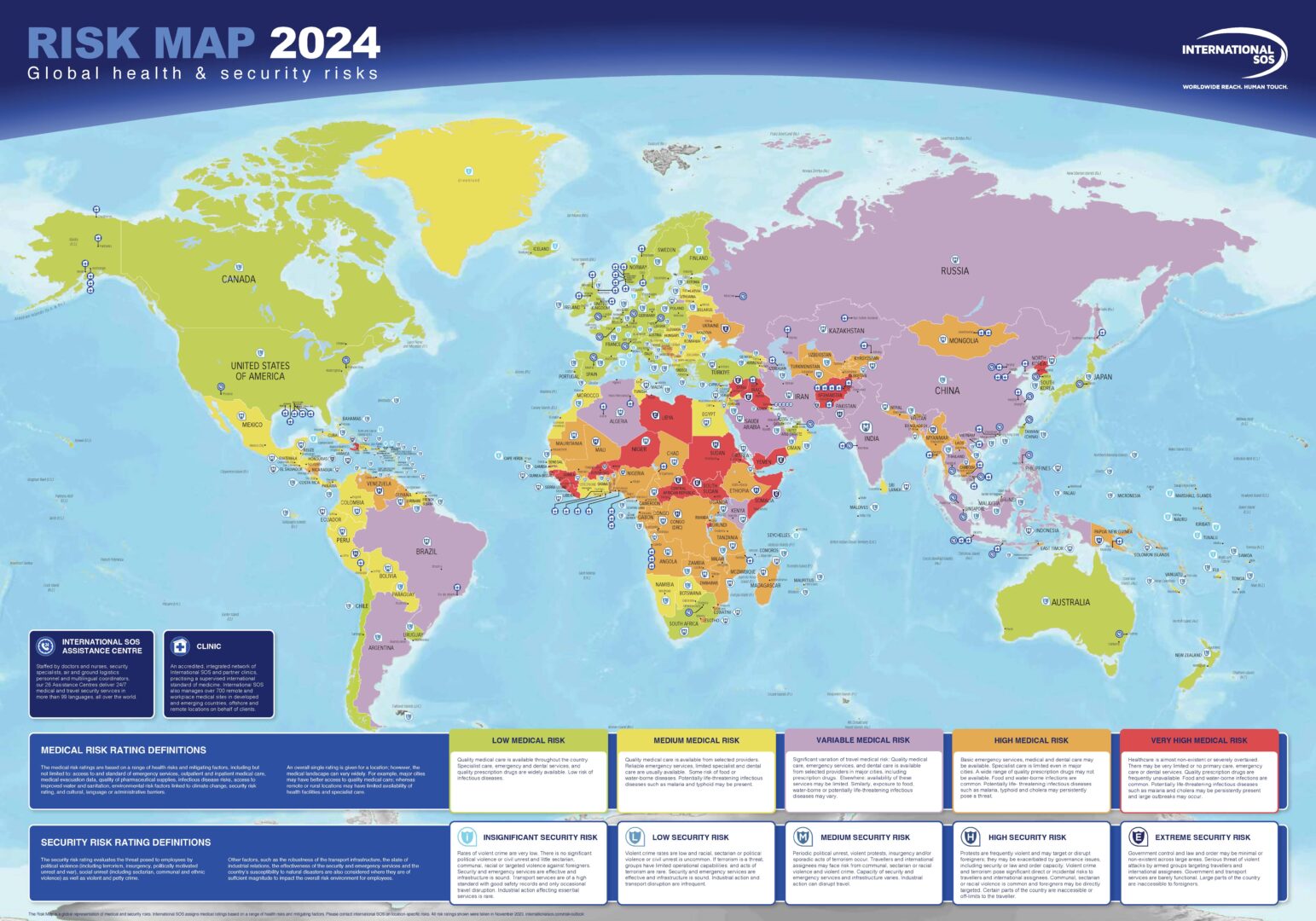 Nel Map Travel Risk Map: nel 2024 crescerà la minaccia del climate change