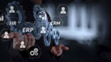Architecture,Of,Erp,(enterprise,Resource,Planning),System,With,Connections,Between
